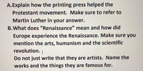 Explain how the printing press helped the Protestant movement. Make sure to refer to Martin Luther