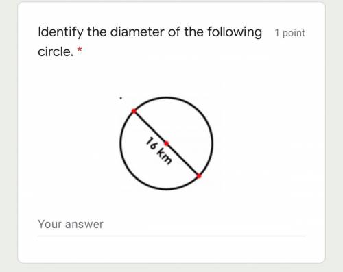 Identify the diameter of the follow circle.anyone help me plz