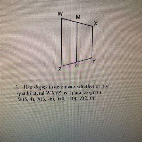 Is this quadrilateral a parallelogram? Please help