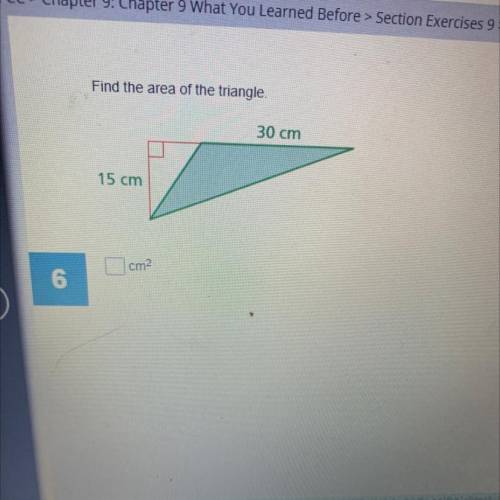 Find the area of the triangle, please show your work and hurry