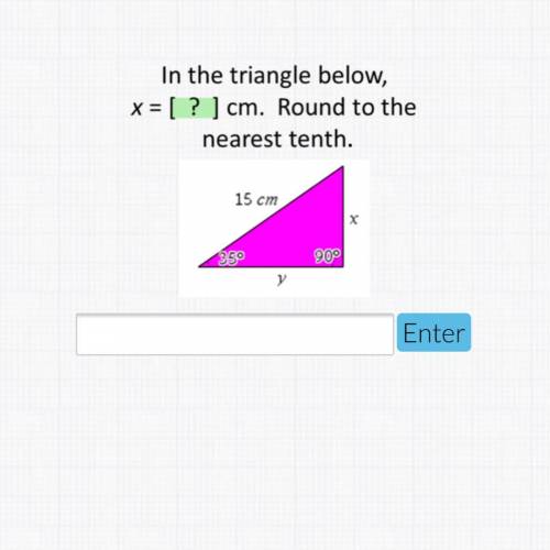 What does x = and round to the nearest tenth