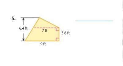 What's the area of the trapezoid?