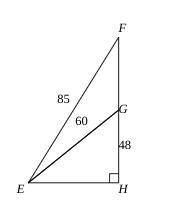 Use the information given in the figure to find the length FH.

If applicable, round your answer t