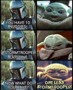 The nuggets means alot to baby yoda ..
