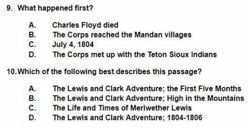 This is about Lewis & Clark

dont answer i dont know or anything regrading it
i need help with