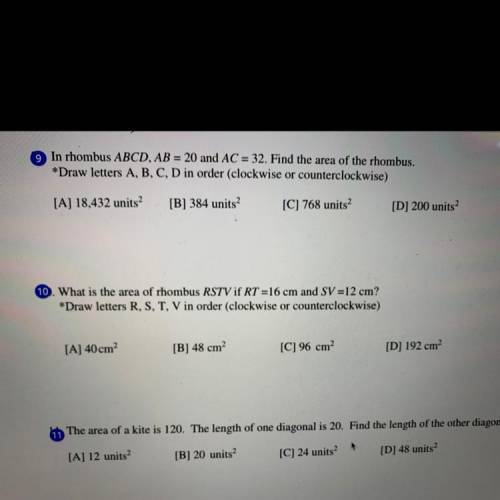 Please help fast, I will give brainliest! (Just number 9)