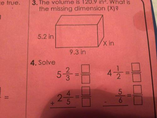 Answer number 3 and 4 please I will give brainliest and 10 points ! Please help