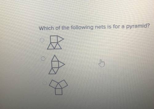 Which of the following nets is for a pyramid?