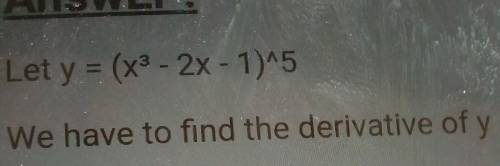 Find the derivative of x ​
