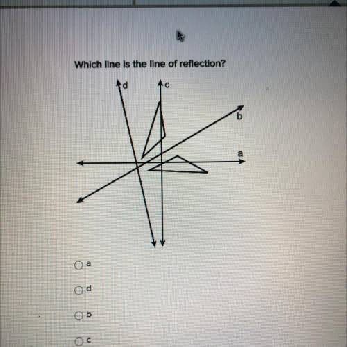 Which line is the line of reflection?
