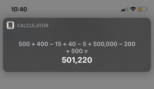 500+400-15+40-5+500000-200+500​