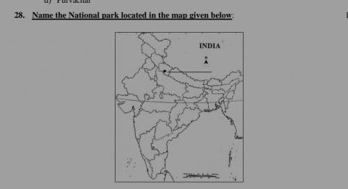 Name the national park located in the map​