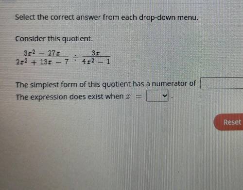 My answers don't match the drop down options