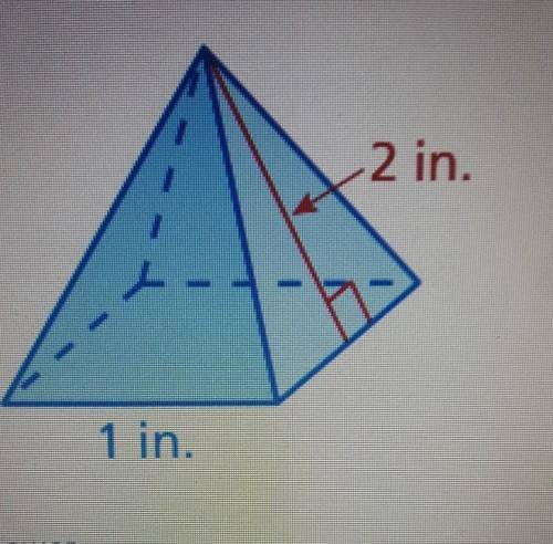 Find the surface area of the pyramid​