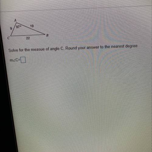 Help me with my math it’s trigonometry and law of sines I am being timed