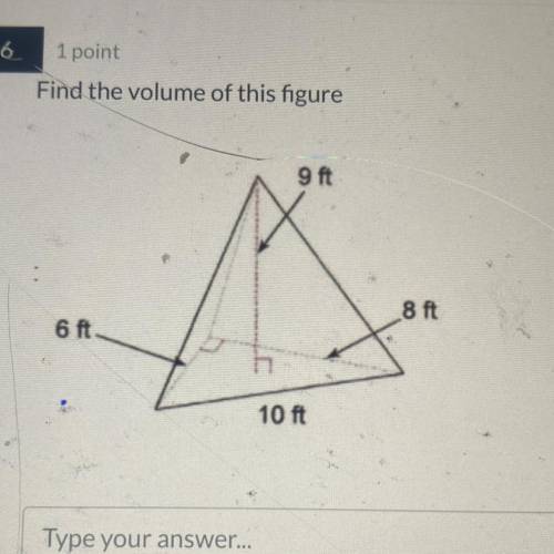 Find the volume of this figure