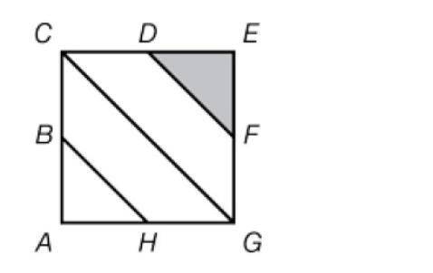 Please Help

In square ACEG shown below, B, D, F, and H are the midpoints of AC, CE, EG, and AG, r