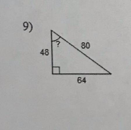 Please help! how do i know if it’s sin, cos, or tan if they’ve already given me all three numbers ?