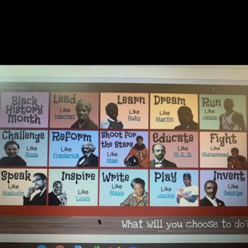 Please visit the next slide titled: Black History Month. Here you will find a selection of importan