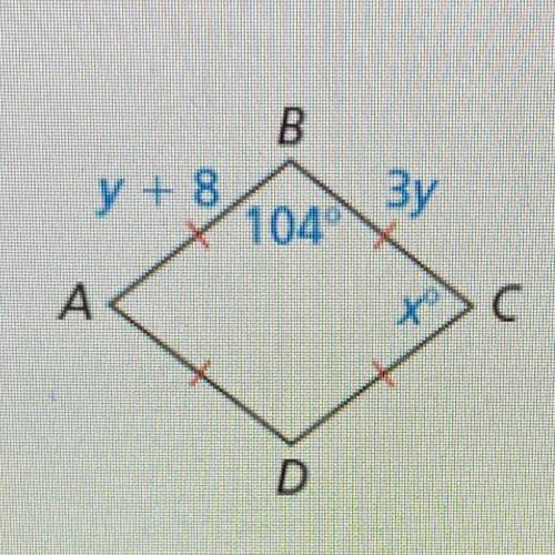 Find the value of x and y 
PLEASE HELPPP