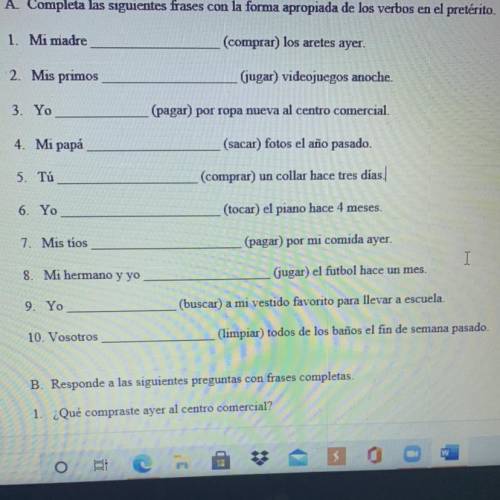 Can anyone help me SPANISH