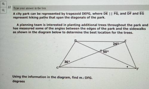 What is the measure of angle DFG​