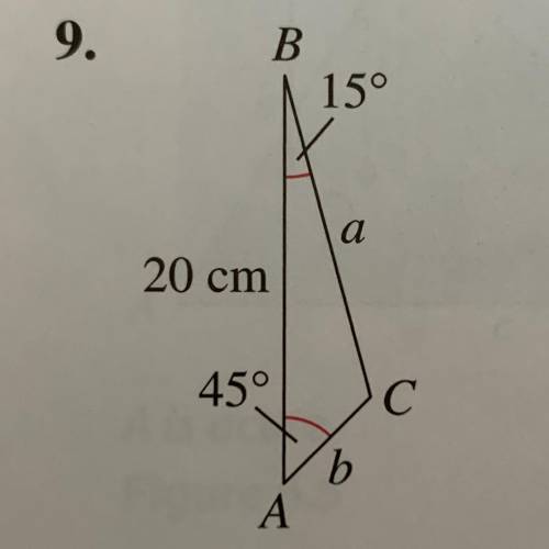 Help!! Use the law of sines to solve the triangle.
