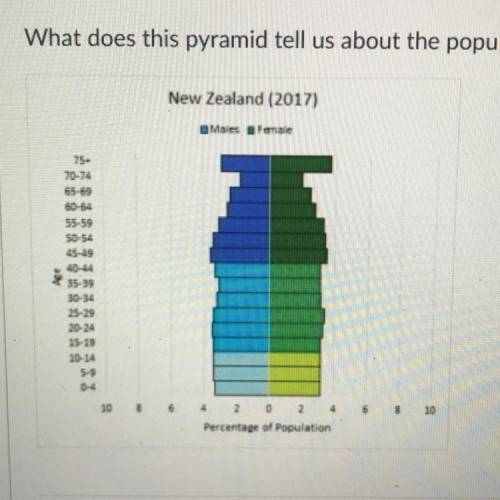 What does this pyramid tell us about the population?

The population is growing
The population is