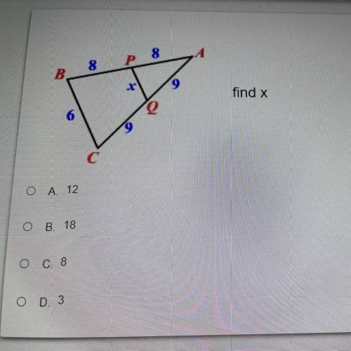 Find x. (More info in the picture)