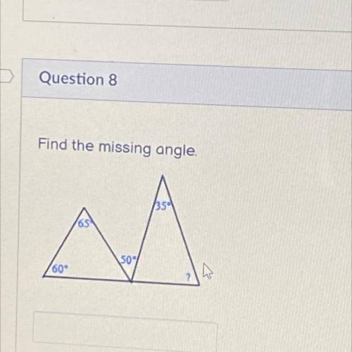 Can some one pls help
Find the missing angle.