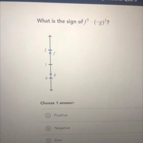 HELP WILL GIVE PL. What is the sign of f3•(-g)^3?