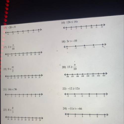 Help Please ! with 15,16,17,18,19,20,21,22,23,24