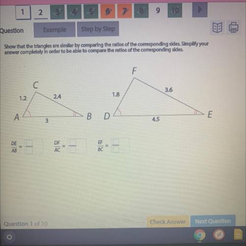 PLZ HELP ITS DUE TONIGHT a

now that the triangles are similar by comparing the ratios of the corr