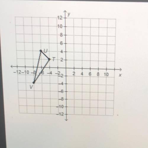 (GEOMETRY)

Triangle TUV is transformed according to the rule
R0, 180 degrees. What are the coordi