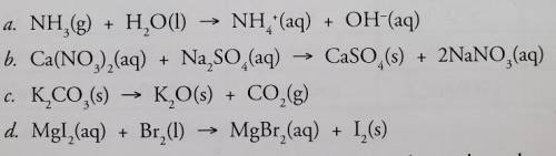 Which of the following reactions is single replacement?