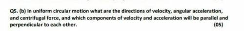 in uniform circular motion what are the directions of velocity, angular acceleration, centrifugal f