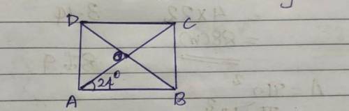 Find the value of x from the adjoining figure where ABCD is a rectangle ​