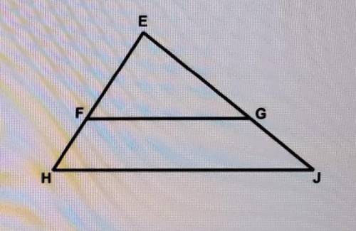 Given FG parallel to HJ prove triangle EFG is similar to EHJ ​