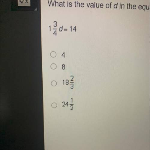 What is the value of d in the equation?