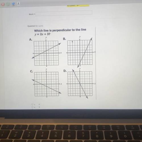 Which line is perpendicular to the line y=2x+3