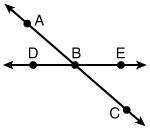 Which angles shown in the drawing are obtuse?
∠ABE
∠DBA
∠DBC
∠CBE