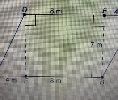 What is the area of this parallelogram

A) 28m^2B) 56m^2C) 84m^2D) 120m^2​