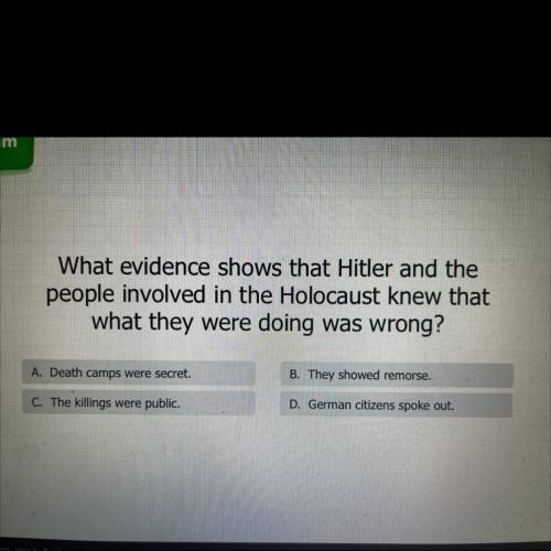 What evidence shows that Hitler and the people involved in the Holocaust knew that what they were d