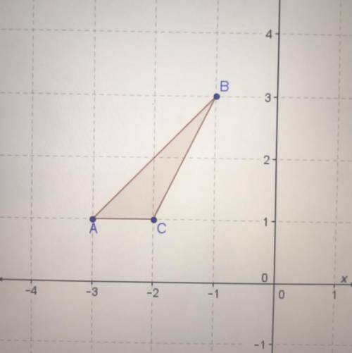 ABC is reflected across the x-axis and then translated 4 units up to create A'B'C'. What are the co