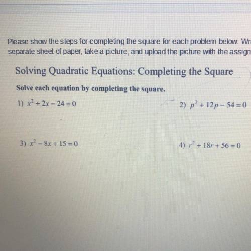 Complete the square (9th grade algebra)