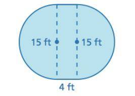 Find the area of the figure to the nearest thousandth.