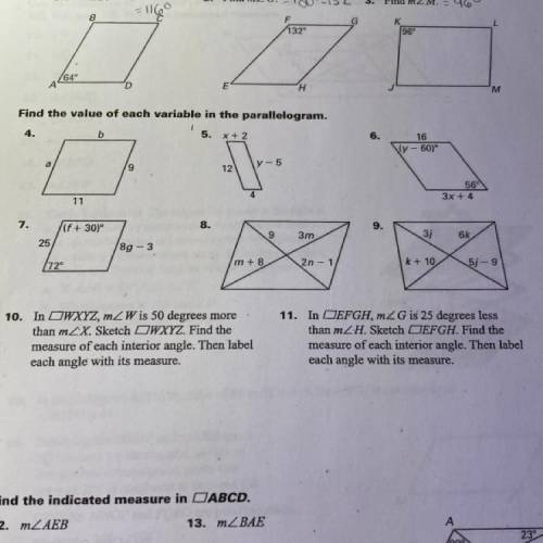 PLEASE HELP #10, and #11 i’m struggling on