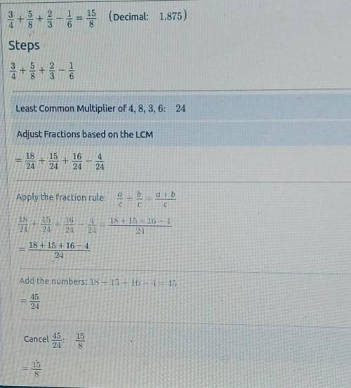 Guys I need help. How do I solve 3/4 + 5/8 + 2/3 - 1/6 ?