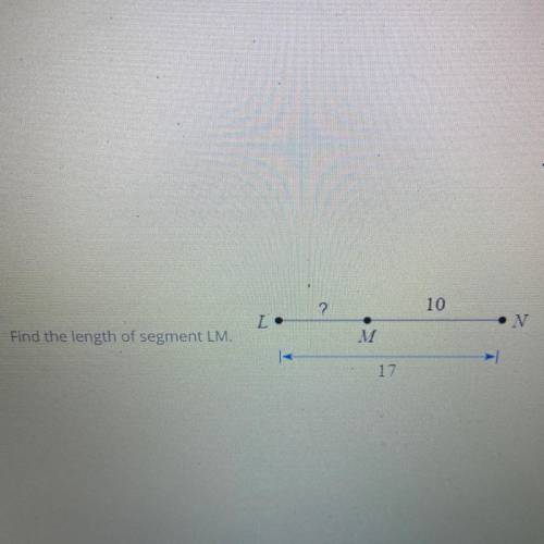 Find the length of segment LM.