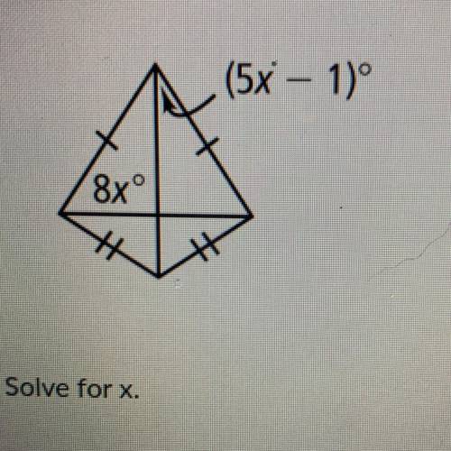 Solve for x 
(5x-1) 8x